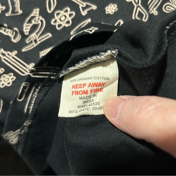 NWT Svaha Black/Tan Organic Cotton Dress Chemistry Lab Equipment - Size 1X - Picture 12 of 13